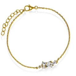 Pan Jewelry Classic – Seoul Shine armbånd i forgylt sølv med zirkonia