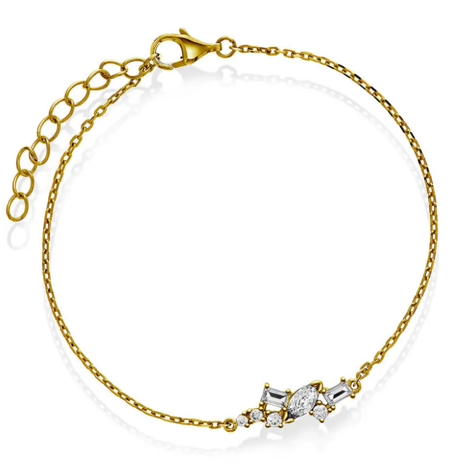 Pan Jewelry Classic – Seoul Shine armbånd i forgylt sølv med zirkonia