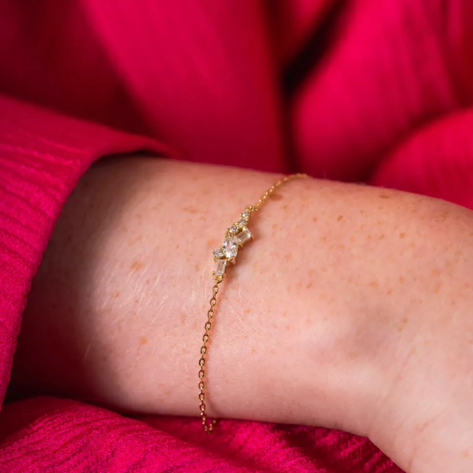 Pan Jewelry Classic – Seoul Shine armbånd i forgylt sølv med zirkonia