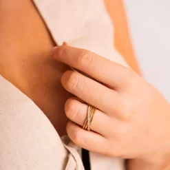 Pan Jewelry Classic – Siena ring i forgylt sølv med zirkonia
