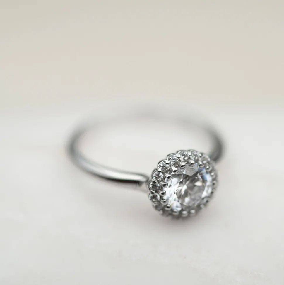 PAN Jewelry Classic – Sølvring med zirkonia
