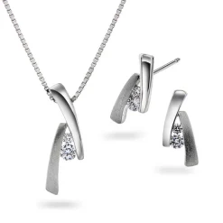 Pan Jewelry Classic – Smykkesett i sølv med zirkonia