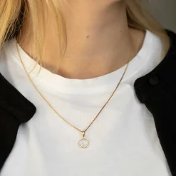 Pan Jewelry Classic – Smykkesett med ørepynt og halssmykke i forgylt sølv