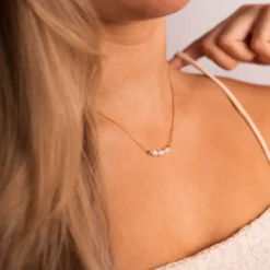 Pan Jewelry Classic – Torino halssmykke i forgylt sølv med perler