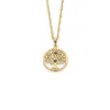 PAN Jewelry Classic – Tree of life halssmykke i forgylt sølv med zirkonia