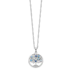 PAN Jewelry Classic – Tree of life halssmykke i sølv med zirkonia