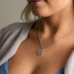 PAN Jewelry Classic – Tree of life halssmykke i sølv med zirkonia