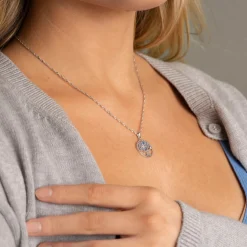 PAN Jewelry Classic – Tree of life halssmykke i sølv med zirkonia