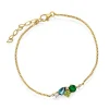 Pan Jewelry Glam – Armbånd i forgylt sølv med grønne toner