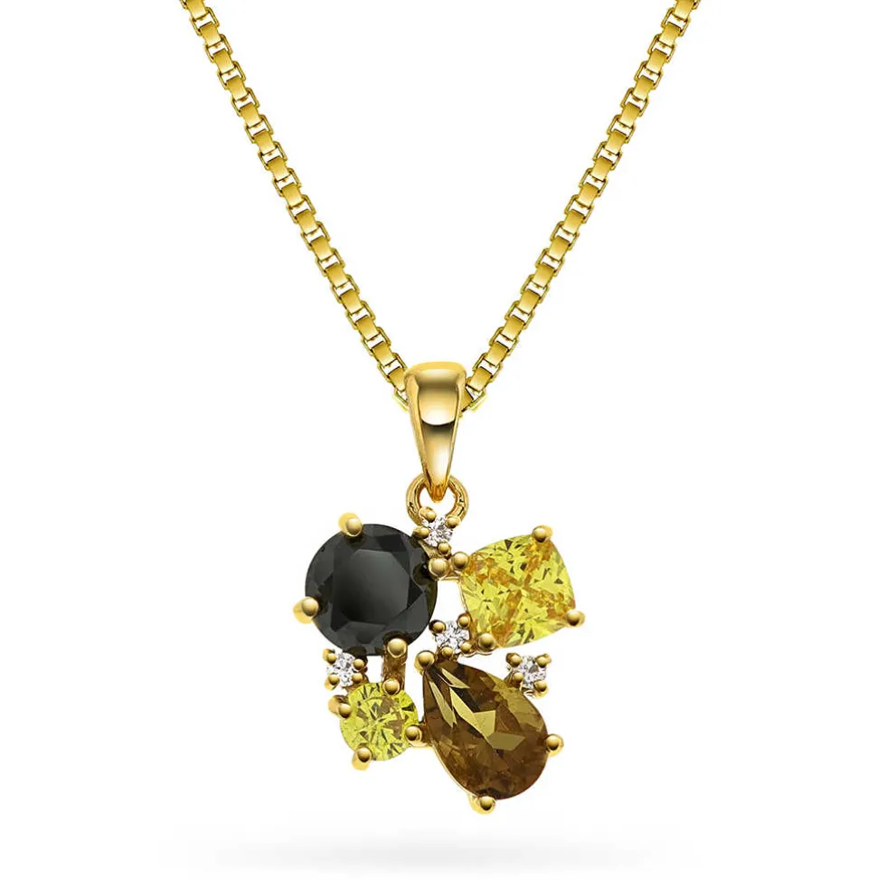 Pan Jewelry Glam – Halssmykke i forgylt sølv med gylne toner