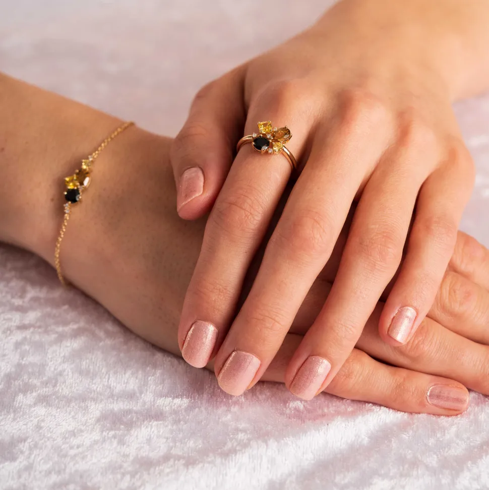 Pan Jewelry Glam – Ring i forgylt sølv med gylne toner