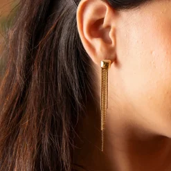 Pan Jewelry Trend – Dancing in Dublin øredobber i forgylt sølv