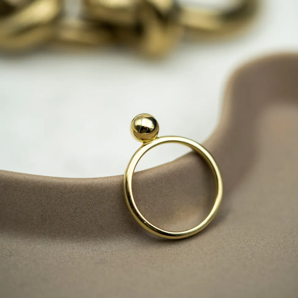 PAN Jewelry Trend – Jeløya ring i forgylt sølv