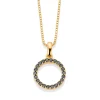 PAN Jewelry Trend – Julia halssmykke i forgylt sølv med zirkonia sirkel