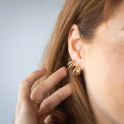 Pan Jewelry Trend – Madrid Magic ørepynt i forgylt sølv