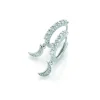 PAN Jewelry Trend – Moon øreringer i sølv med zirkonia steiner