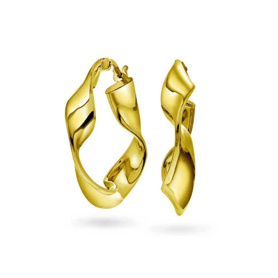 Pan Jewelry Trend – Toronto Twisted øreringer i forgylt sølv