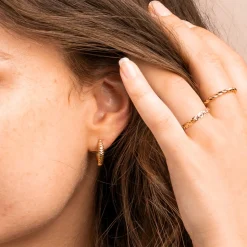 Pan Jewelry Trend – Varese øreringer i forgyldt sølv