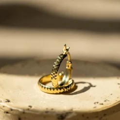 Pan Jewelry Trend – Varese øreringer i forgyldt sølv