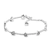 Pandora – Pandora Moments Pavé Star & Snake Chain Sliding – Armbånd I Sølv