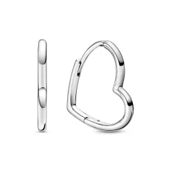 Pandora – Asymmetrical Heart Hoop Earrings