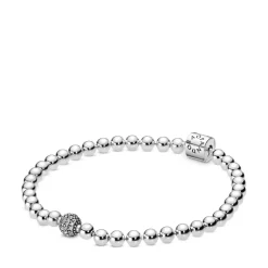Pandora – Beads & Pavé sølvarmbånd