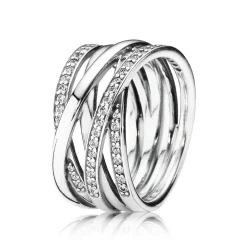 Pandora – Entwined ring i sølv
