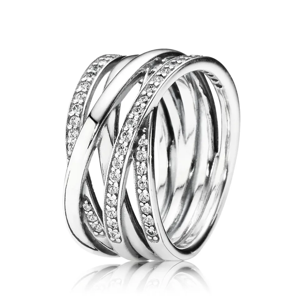 Pandora – Entwined ring i sølv