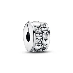 Pandora – Evighetshjerter Funklende Klemmecharm