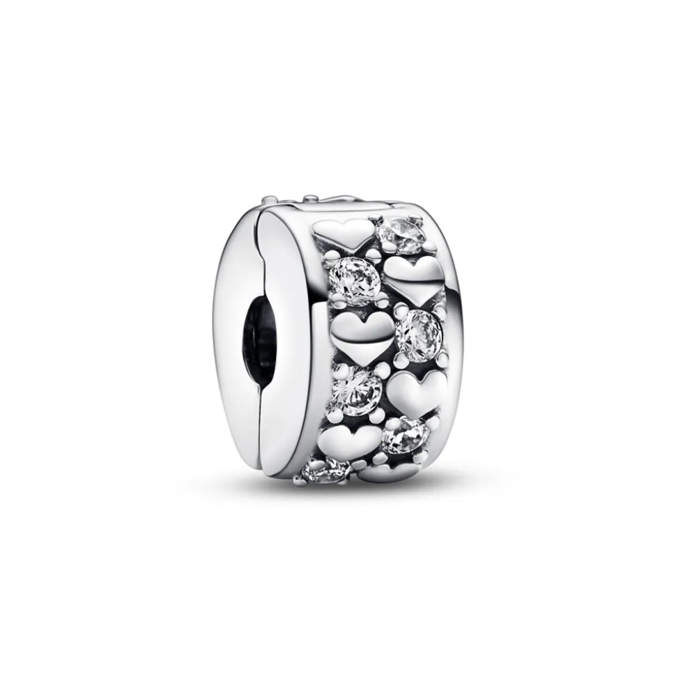 Pandora – Evighetshjerter Funklende Klemmecharm