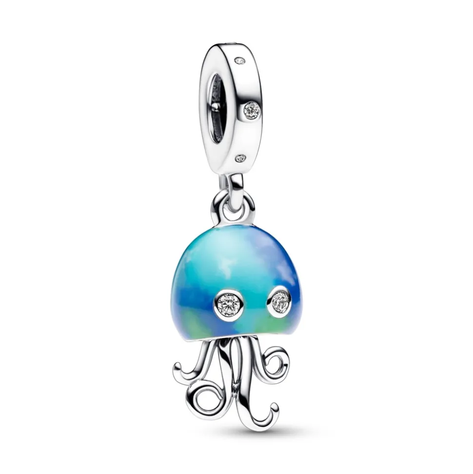 Pandora – Fargeskimrende Manet Hengende Charm