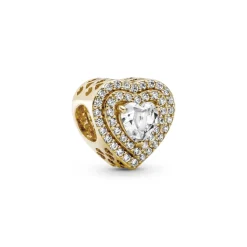 Pandora – Funklende Flate Hjerter – Charm