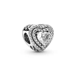 Pandora – Funklende Hevede Hjerter Charm