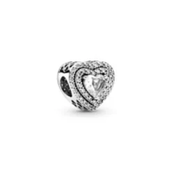 Pandora – Funklende Hevede Hjerter Charm