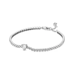 Pandora – Funklende Hjerte Tennisarmbånd