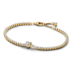 Pandora – Funklende Hjerte Tennisarmbånd