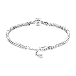 Pandora – Funklende Hjerte Tennisarmbånd