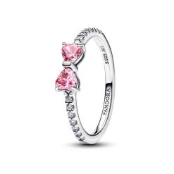 Pandora – Funklende Pink Sløyfe Ring