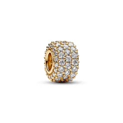 Pandora – Funklende Trippel Rad Pavé Charm