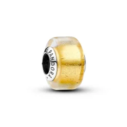 Pandora – Gullfarget Mini Muranoglass Charm
