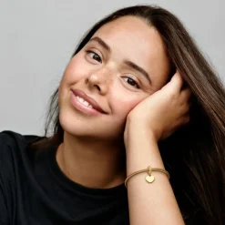 Pandora – Hjerteformet hengende charm i 14k forgylling