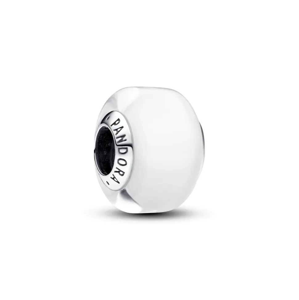 Pandora – Hvit Mini Muranoglass Charm