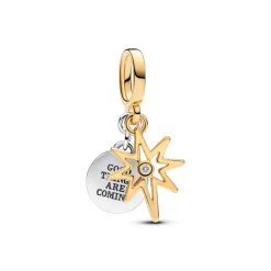 Pandora – Inngraverbar Polarstjerne Laboratoriedyrket Diamant Hengende Charm