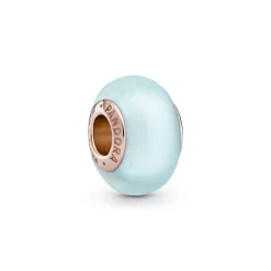 Pandora – Matt Blå Muranoglass Charm