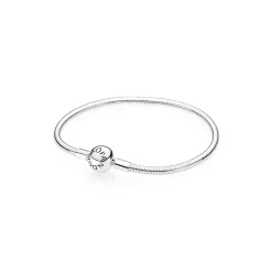 Pandora – Moments Smooth Silver Clasp Bracelet – sølvarmbånd