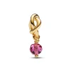 Pandora – Oktober Fasettert Rosa Evighetssirkel Hengende Charm