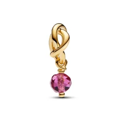 Pandora – Oktober Fasettert Rosa Evighetssirkel Hengende Charm
