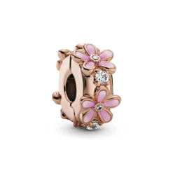 Pandora – Pink Daisy Spacer Clip – Charm