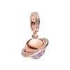 Pandora – Planeten Saturn med glitrende Hengende Charm