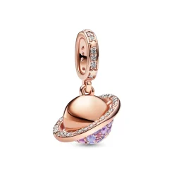 Pandora – Planeten Saturn med glitrende Hengende Charm